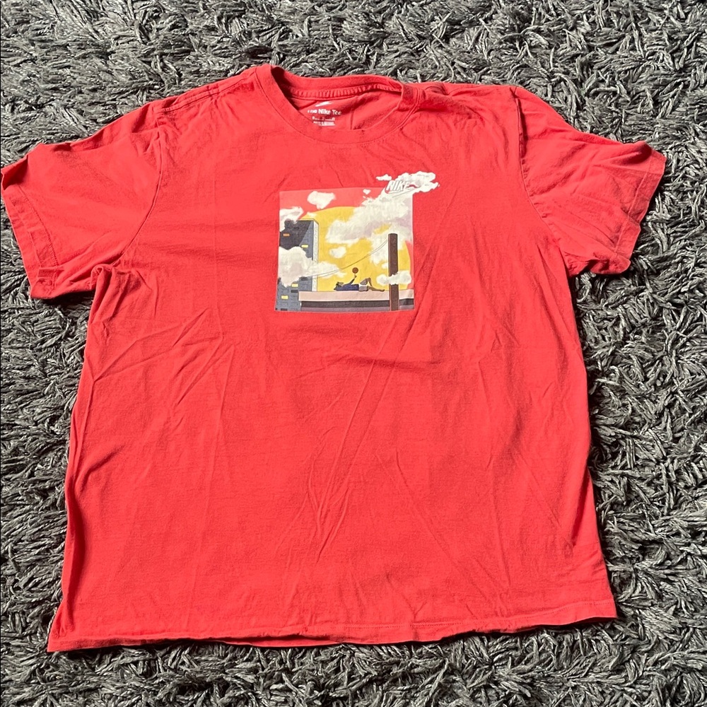 Nike Red Graphic  basketball T-Shirt size XL
